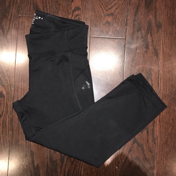 Adidas Black Cropped Workout Leggings